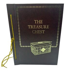 The Treasure Chest Charles L Wallis 1965 Vintage Harper & Row Burgundy Gold Gilt